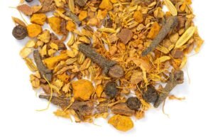 Alternative view of golden turmeric chai