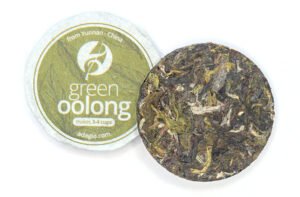 green oolong tealeaf cakes
