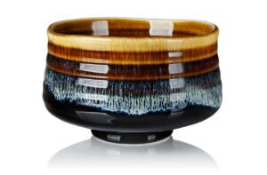 Alternative view of matcha bowl driftwood